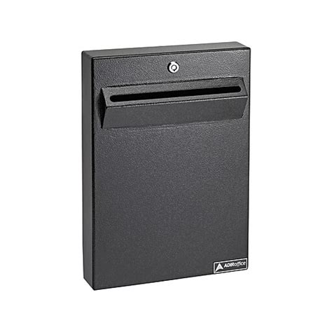 adiroffice wall-mounted steel drop box mailbox|AdirOffice Large Wall Mounted Mailbox Drop Box, .